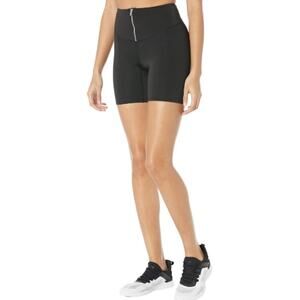 HEROINE SPORT x RTR Women's Black Zipped Biker Shorts Size S